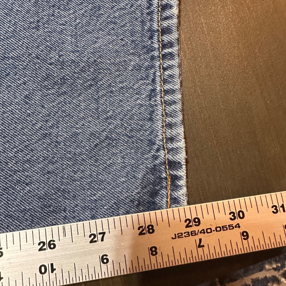 Levis Premium 501 90s Mens Straight Leg‎ Blue Denim Jeans W30 L30 Button Fly - Picture 10 of 10
